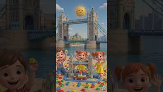 Making London Bridge with Toy Blocks! 🧱🌉 #shorts #cartoon #viral