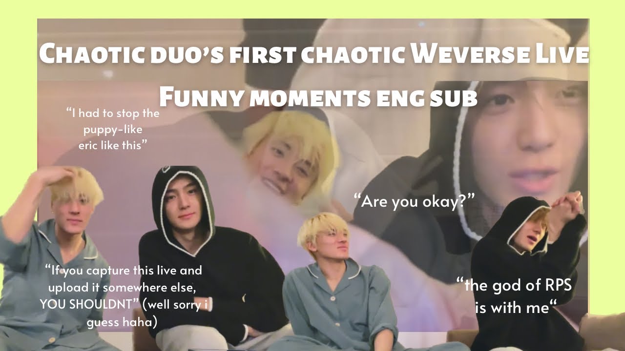 [THE BOYZ HYUNJAE / ERIC] A very chaotic first Weverse Live (Eng Sub)