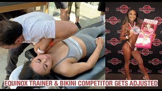 Personal Trainer & Bikini Compeor Gets Adjusted By Dr. Aaron Vanderhoof Crack Compilation