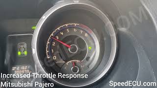 Mitsubishi Pajero Increased Throttle Response