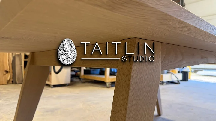 Mid-Century Modern Dining Table Build | Solid White Oak with Detachable Legs