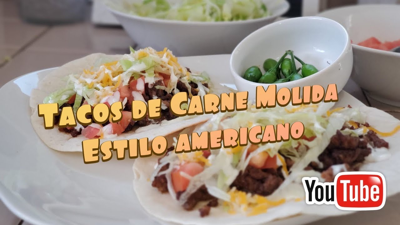Tacos de carne molida estilo (taco bell) YouTube