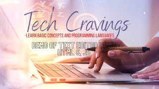 Create online text editor using Html & Js | Demo | Programming | Small projects