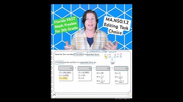 5th Grade | Florida FAST Math Freebie | MA.5.NSO.1.2