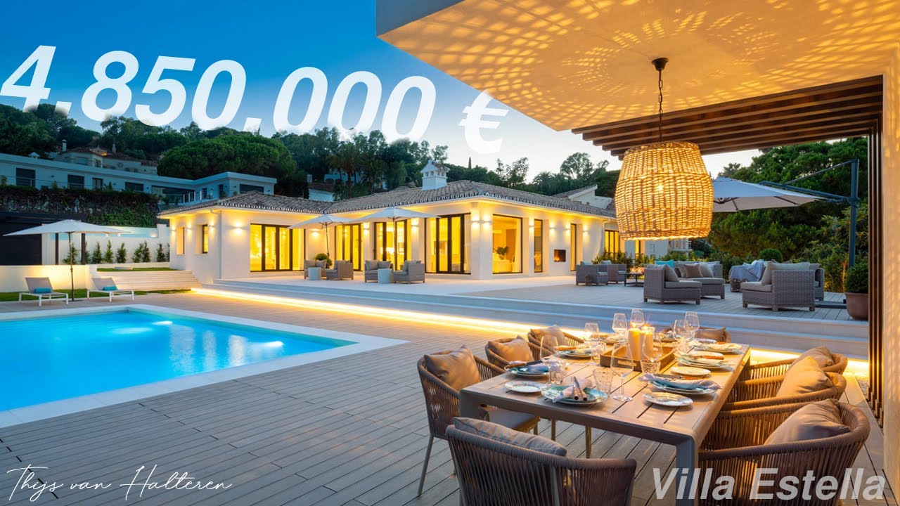Inside Marbella Villa Estella l Marbella luxury villa for sale l Las Brisas villa 4.850.000