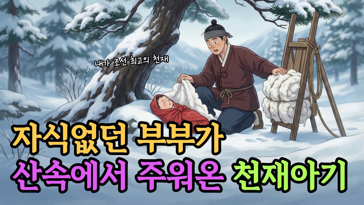 자식 없던 부부가 산속에서 주워온 천재아기 ㅣ옛날이야기ㅣ민담ㅣ설화ㅣ전설ㅣ조선야담ㅣ야담ㅣ오디오북ㅣ수면동화ㅣ잠잘때ㅣ권선징악ㅣ효도