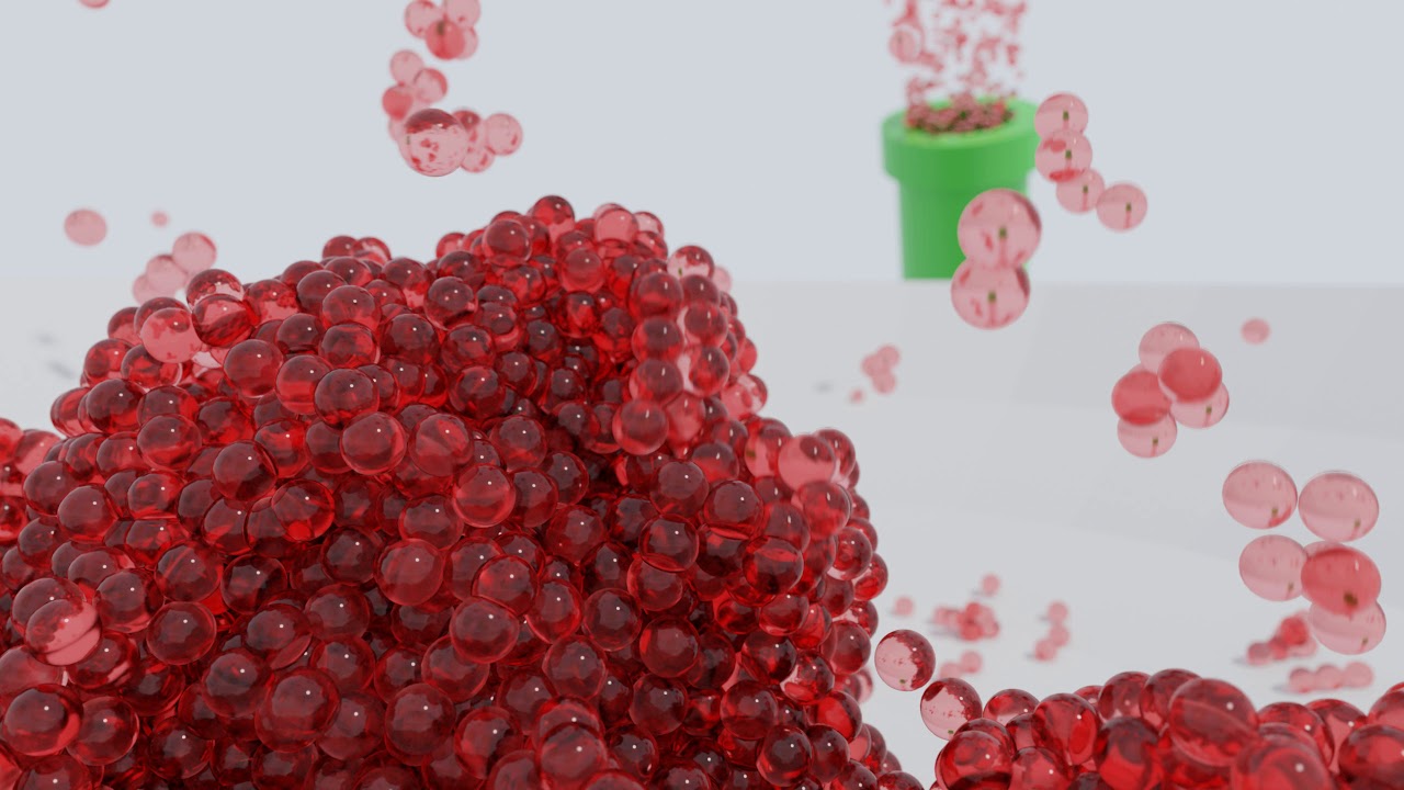 Blender Molecular Jelly 30 fps