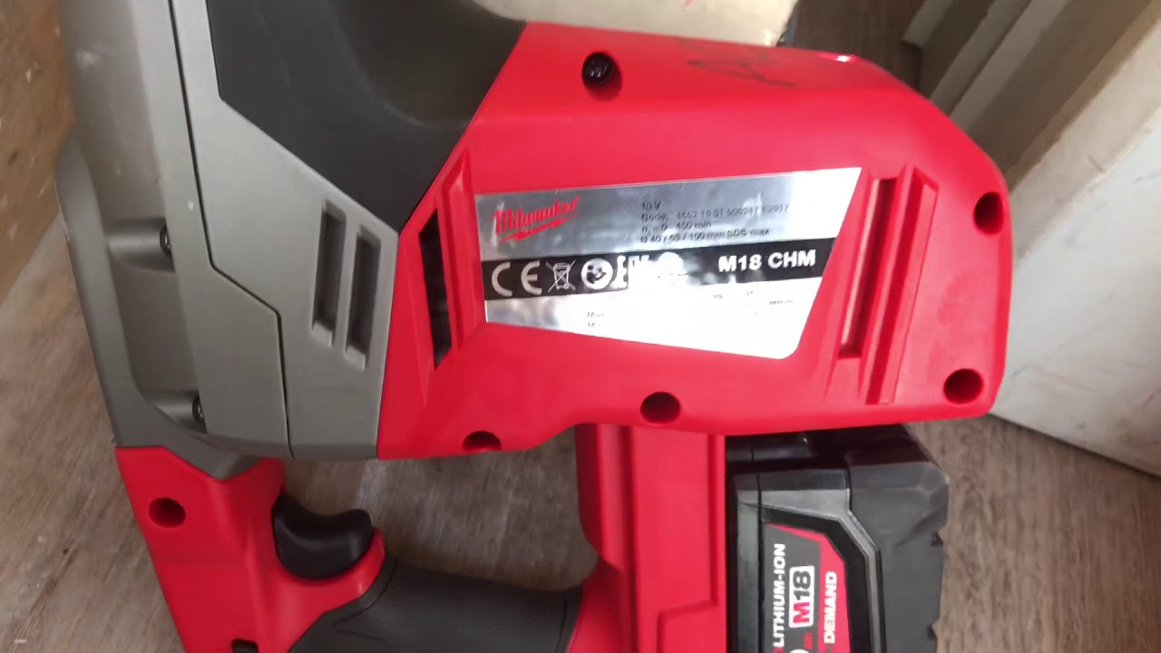 Perforateur Sdsmax M18 Chm Milwaukee Youtube