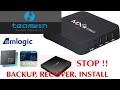 MXQ PRO AMLOGIC S905 TWRP Backup, Recover, Format Tool - Tutorial