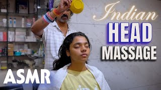 ASMR Indian Head Massage Pressure Points || Combined With Silent Palm Vibrations For Migraine Relief