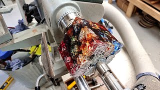 What Happens to Metallic TIN FOIL when set in Resin ?