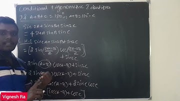 If A+B+C=180° then prove that Sin 2A+Sin 2B+ Sin 2C = 4Sin A Sin B Sin C | Conditional Trigonometry