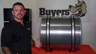 SMC50A 50 Gallon Side Mount Aluminum Hydraulic Reservoir from Buyers Products
The Side Mount Cylindrical Aluminum Reservoir Cylinder from Buyers Products is a versatile, lightweight fluid storage option for many different applications.
The cylindrical design and aluminum construction can match your trucks fuel tank for a clean, coordinated appearance. It features a durable 11 Ga aluminum shell and 12 Ga heads.
The reservoir features 2 in. NPT suction return/ports on each end of the tank and a 1/2 in. NPT port/drain on the tanks bottom. The included mounting brackets wrap under the tank to give added stability and support. Rubber-insulated stainless steel straps are also included to keep it secure.
Each unit includes a quarter-turn filler breather unit with a basket strainer for keeping contaminants out of the fluid.
https://www.buyersproducts.com/product/side-mount-aluminum-reservoir-cylinder-974 SMC50A 50 Gallon Side Mount Aluminum Hydraulic Reservoir from Buyers Products