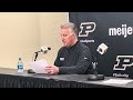 Samford Post Game: Purdue Head Coach Matt Painter