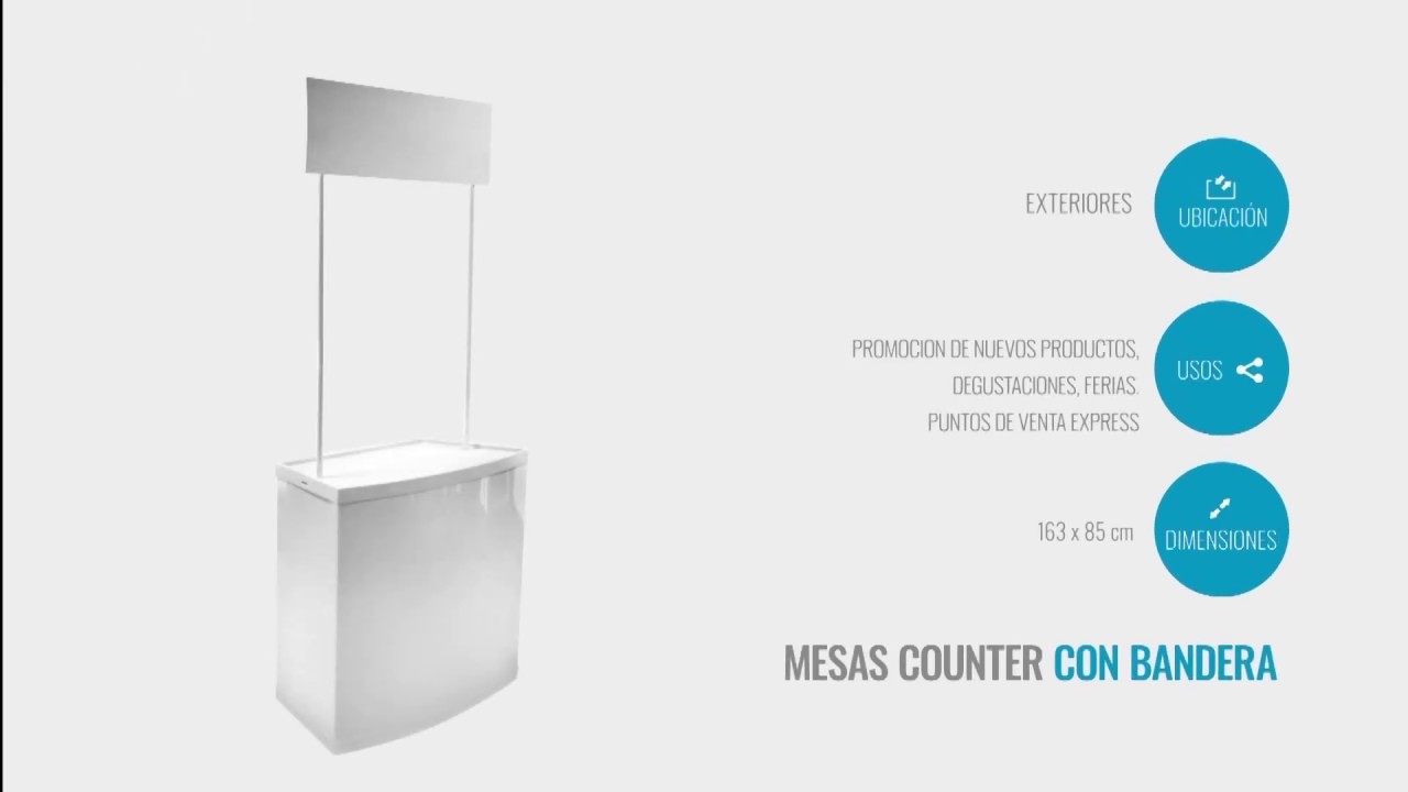 Mesa Counter con Bandera