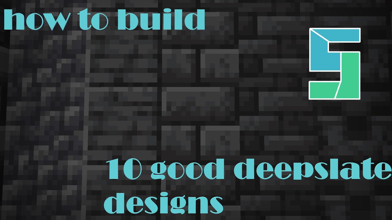 How To Build 10 Deepslate Designs In Minecraft 1.17 - YouTube
