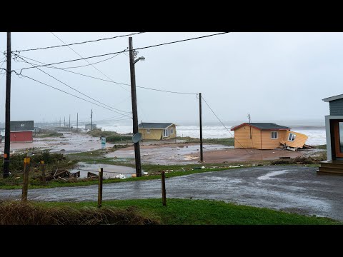 Fiona wreaks havoc in Port aux Basques, Newfoundland