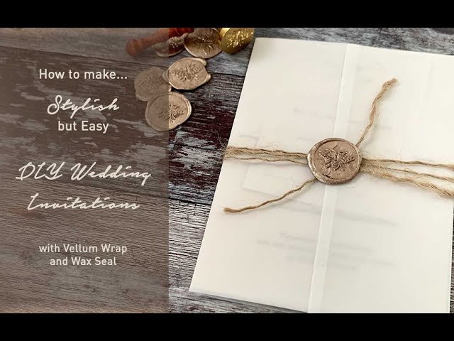 How to wax seal envelopes  DIY Wedding Invitations 