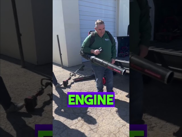 Testing out electric blower! #lawncare #lawnservice #landscaping