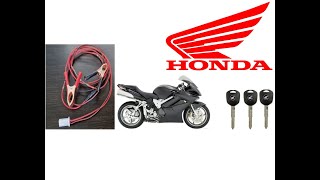 Honda HISS key registration, Honda VFR 2008 #hondavfr800 #HISSkey #New HISS keys on Honda VFR800
