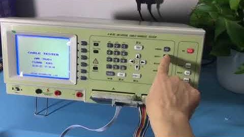 Cable performance testing machine