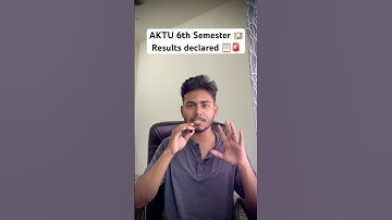 AKTU B.Tech 6th Semester Result 2025 Declared 🔥