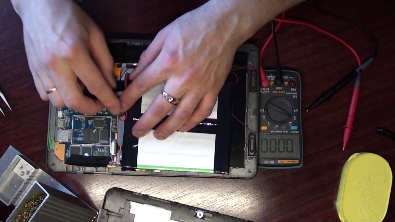 Замена аккумулятора на планшете (6200mah на 9600mah 3.6v)
