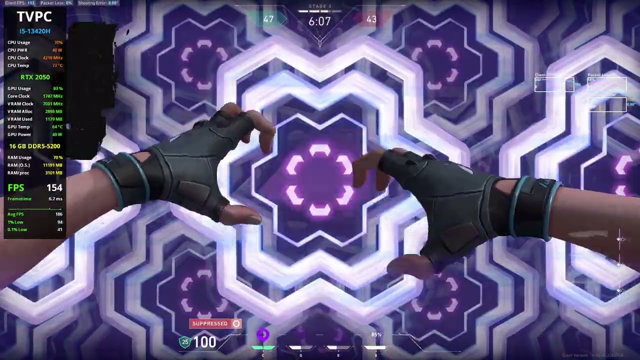 Valorant - i5-13420H + RTX 2050 (Acer Nitro V15) | 1080p Maxed Out