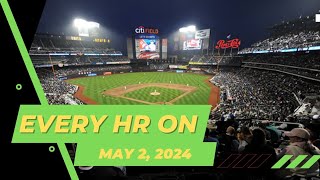 Every MLB Homerun on May 2nd, 2024