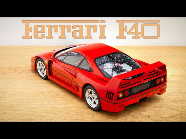 ck-modelcars-video: Ferrari F40 Liberty Walk Baujahr 1994 weiß / schwarz  1:18 GT-Spirit 