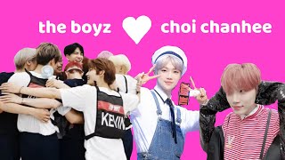 the boyz loving up on choi chanhee for nearly 15 minutes