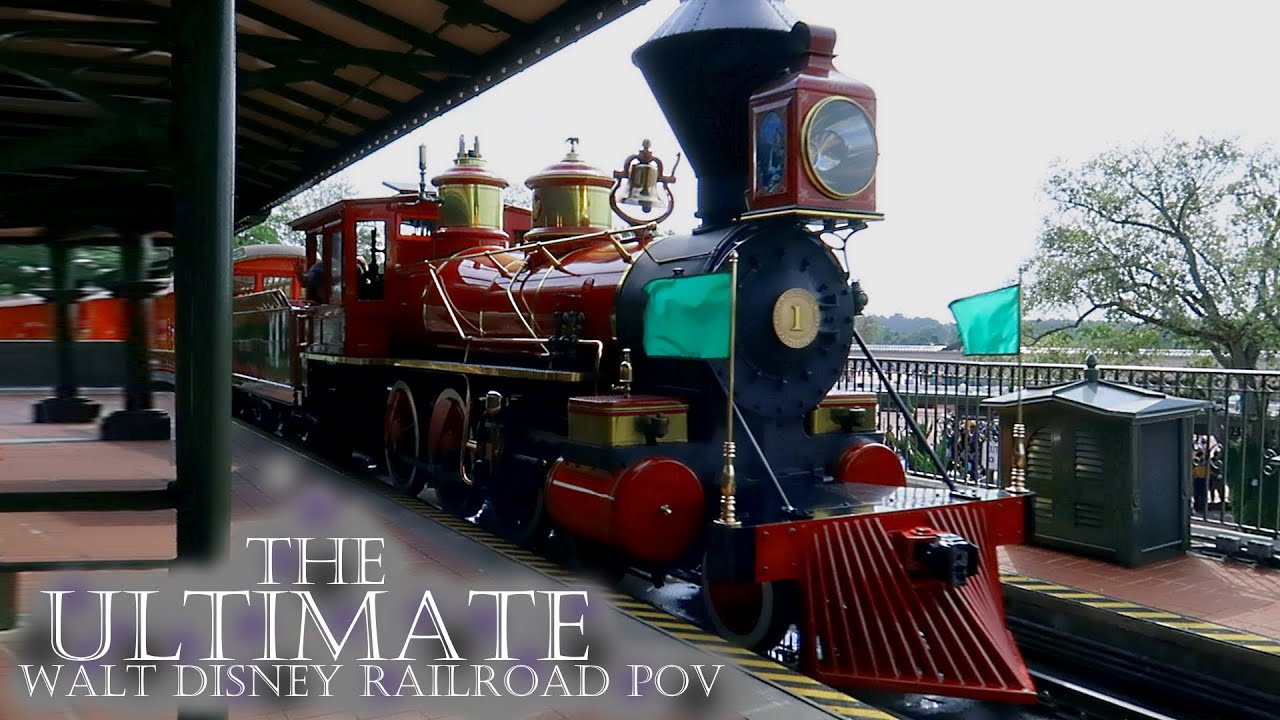 Full Ride on the Magic Kingdom Train With New Narration and Tron View -  Walt Disney World Railroad 