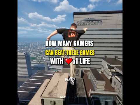 HOW MANY GAMERS CAN BEAT THESE GAMES WITH ONE LIFE #gaming #games #ps5 #ps4 #editing #shorts