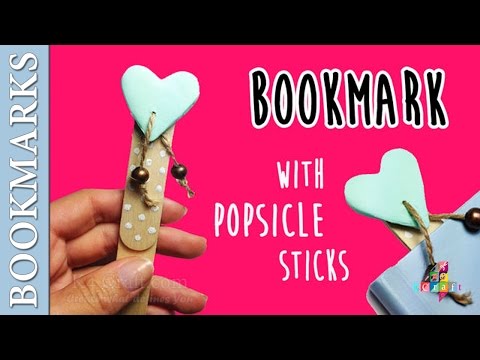 Kids Craft Bookmark - ICE Sticks + Foam Sheet