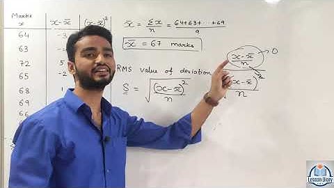 Standard Deviation Part1 | 11 Commerce Statistics Ch 4 Measures of Dispersion | GSEB