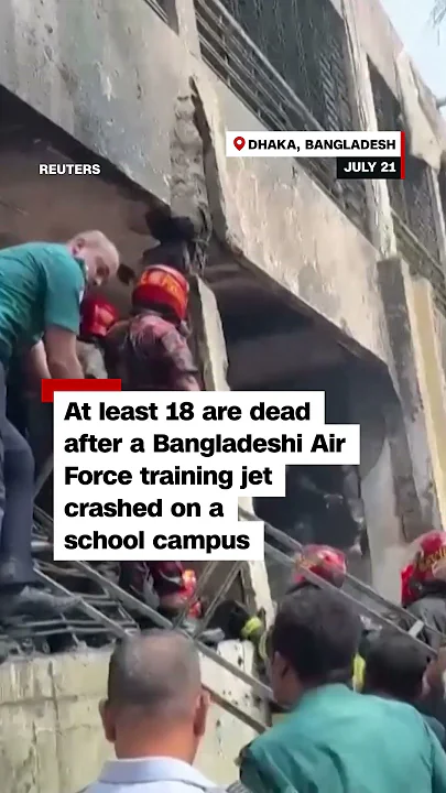 18 killed as jet crashes into school