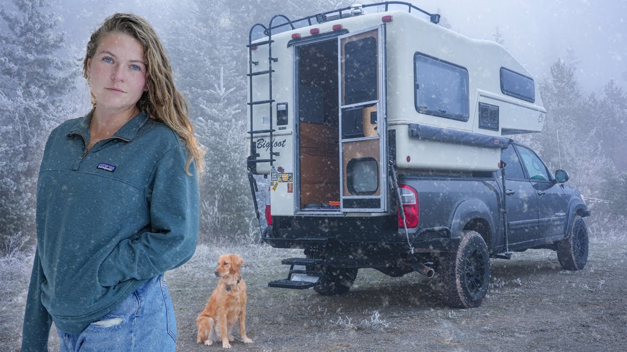 a COLD week of winter truck camping (story fifteen) - YouTube