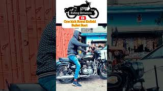 How To Start Royal Enfield bullet One kick/one kick bullet start /bulletstandard350 shorts yt