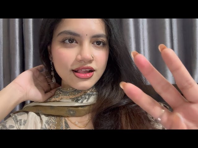 বাংলা ASMR - Spit Painting you + Humming (rain sounds)