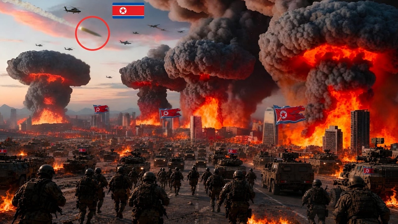 It all ended today; North Korea's major cities vanished in an instant.