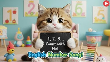 Cute Cat Number Song 1–10 🎵 | Fun English Counting Song for Kids | 귀여운 고양이 숫자송