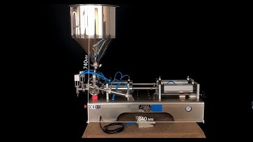 Double nozzle paste filling machine  How filled with oil, hand soap, ketchup, bottled sauces