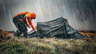 Wild Camping in a Rainstorm - Bad Weather Thrashes my Hilleberg Nallo