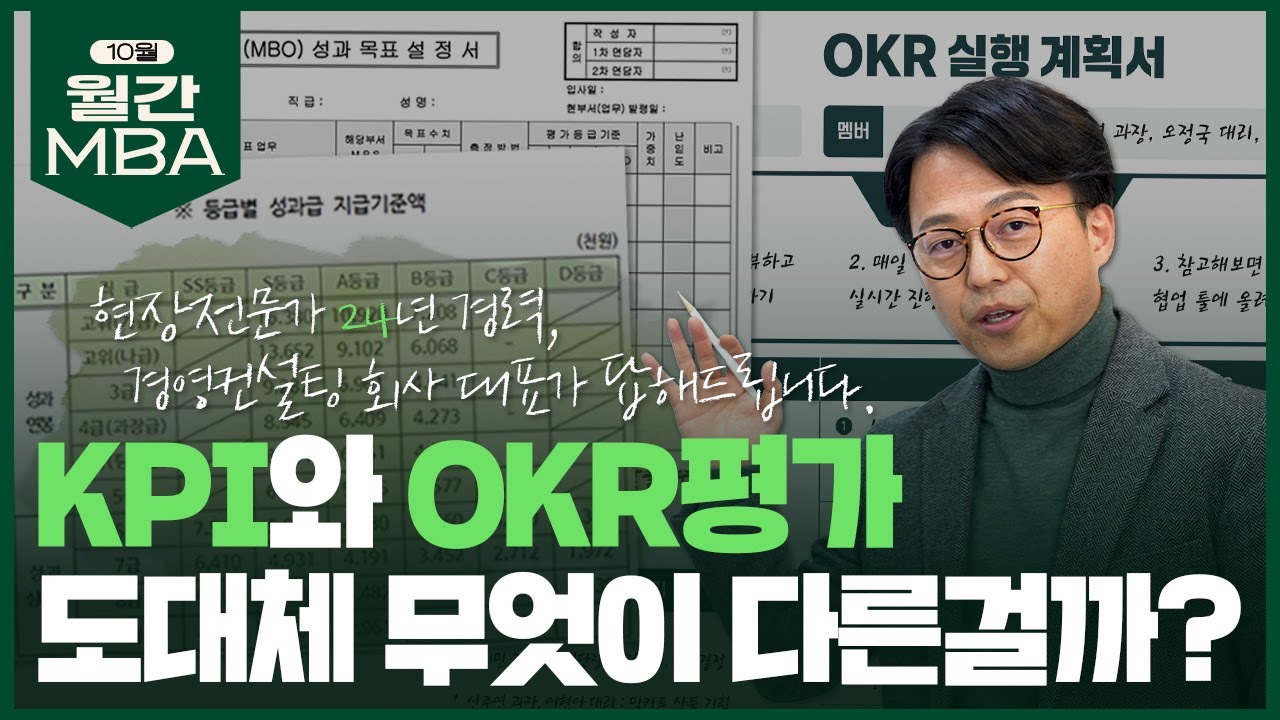 ⁣KPI와 OKR 평가 핵심적인 차이 알고 계신가요? 직원들의 성과 평가 방법 제대로 체크하기!