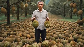 How Do Farmers Plant and Harvest Durian When Entering the Factory - King of Fruits