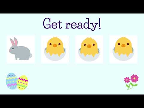 Easter Rhythm Play Along - Icon Mode Notation (quarter and eighth notes)