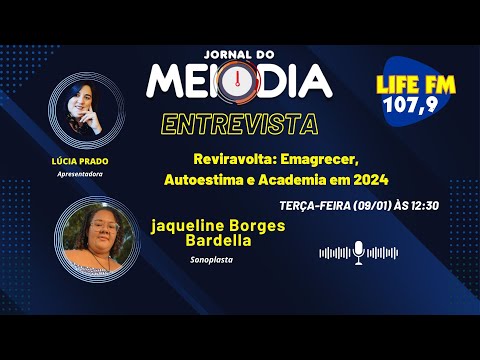 09/01, O Jornal meio dia recebe a Jaqueline Borges Bardella, Sonoplasta.