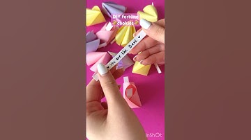 DIY fortune cookies🥠💕