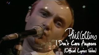 Phil Collins - I Don't Care Anymore (Official Lyrics Video) chords