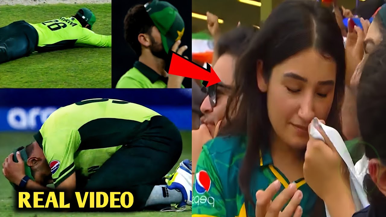 Rizwan, Afridi, Rauf, Abrar & Pak players CRYING in ground after ...
